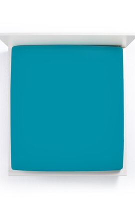 Bella Donna Drap-housse Jersey Simple pétrole-0545 70/190-80/220