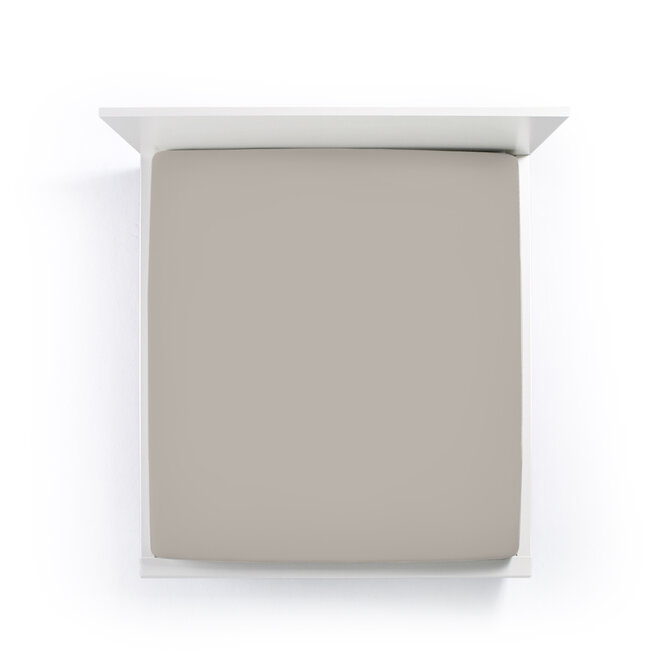 Bella Donna Drap-housse Jersey Une personne platine-0125 90/190-100/220