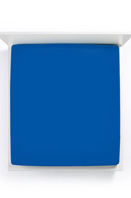 Bella Donna Drap-housse Jersey Deux personnes bleu royal-0183 140/190-160/220