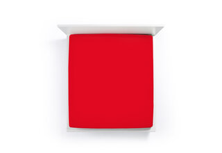 Bella Donna Hoeslaken Jersey Eenpersoons rood-0185 90/190-100/220