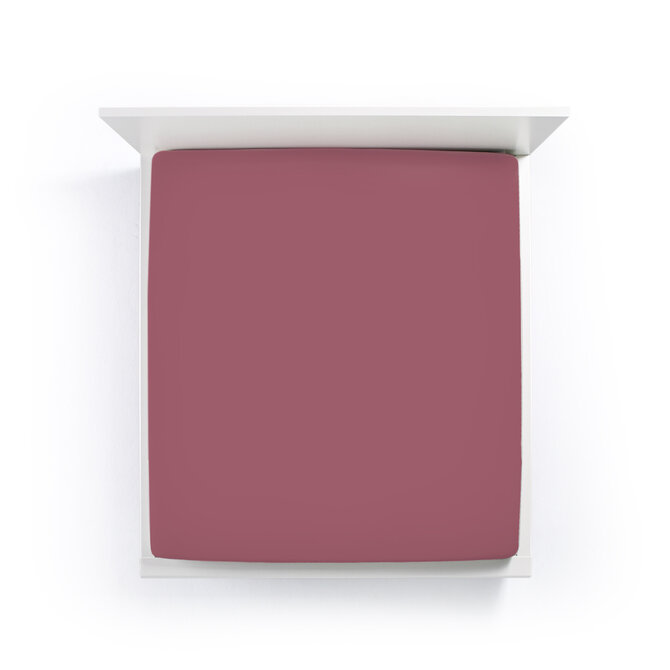 Bella Donna Drap-housse Jersey Lit une place et demie vintage rose-0567 120/190-130/220