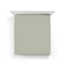 Bella Donna Bella Donna Drap-housse Jersey Lits-jumeaux XL vert gris-0633 200/220-200/240