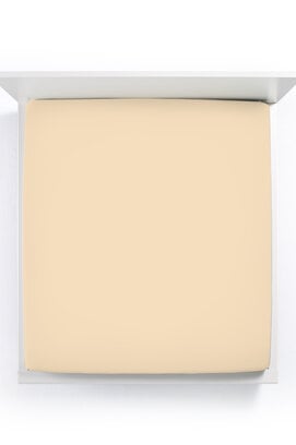 Bella Donna Jersey La Piccola Duo 2 Splittopperhoeslaken 160x210-220 cm champignon-0115