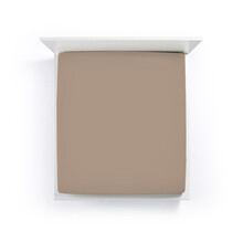 Bella Donna Jersey La Piccola Duo 2 Splittopperhoeslaken 160x210-220 cm muskaat-0122