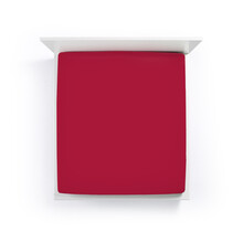 Bella Donna Jersey La Piccola Duo 2 Splittopperhoeslaken 200x210-220 cm carmijnrood-0188