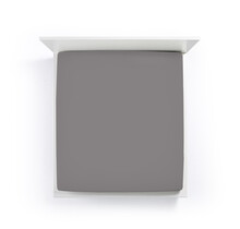 Bella Donna Jersey La Piccola Duo 2 Splittopperhoeslaken 200x210-220 cm lichtantraciet-0215