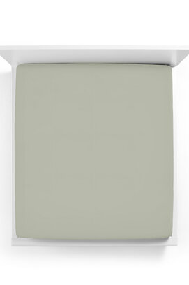 Bella Donna Drap-housse Jersey Lits-Jumeaux gris-vert-0633 180/200-200/220
