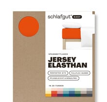 Schlafgut EASY Jersey Elasthan Hoeslaken S - 90x190 - 100x220 269 Red Mid