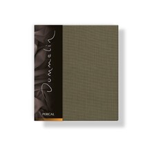 Dommelin Kussensloop Uni Percal 200TC 589 Olijf 60x70