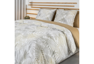 Housse de couette Dommelin Verde Satin 400TC Blanc 140x200/220 cm