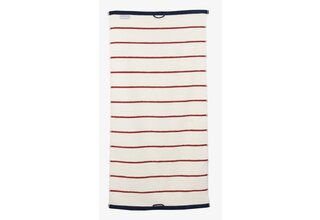 Carl Ross Serviette de Sauna 17300 Blanc Cassé/Rouge Profond 70x200