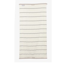 Carl Ross Serviette de Sauna 17300 Argent/Blanc Cassé 70x200