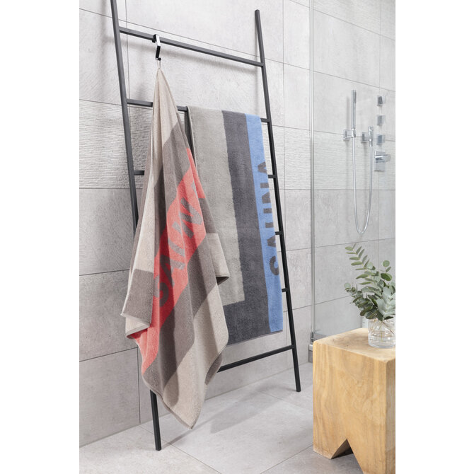 Cawö Serviette de sauna rayures 80x200 corail