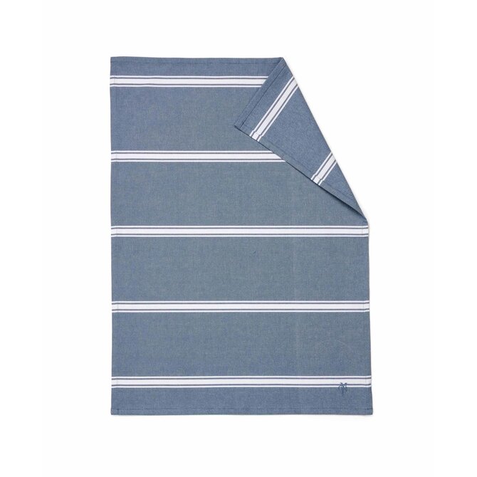 Marc O' Polo torchon Lovon 50x70 bleu fumée
