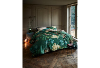 Beddinghouse x Van Gogh dekbedovertrek Peonies zeegroen 140x200/220