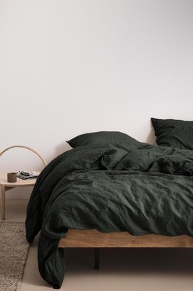 Housse de couette Marc O' Polo Valka vert foncé 240x200/220