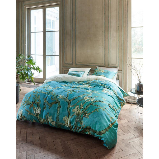 Beddinghouse x Van Gogh housse de couette Amandier en fleurs bleu 140x200/220