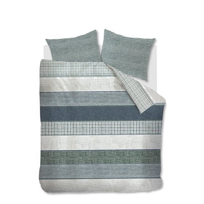Rivièra Maison Tailor Dekbedovertrek Groen 260x200/220