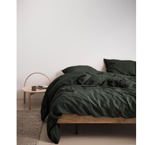 Housse de couette Marc O' Polo Valka vert foncé 140x200/220