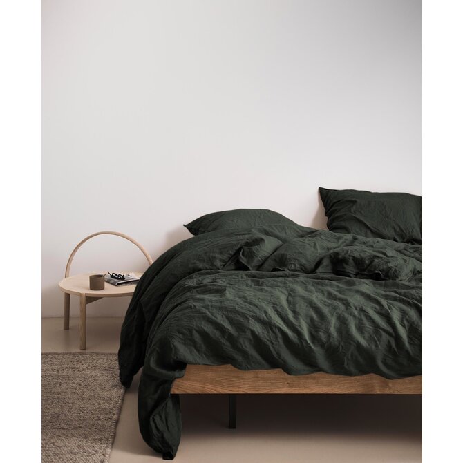 Housse de couette Marc O' Polo Valka vert foncé 140x200/220
