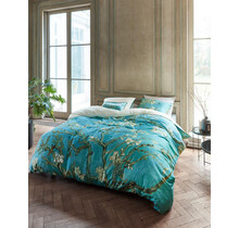 Beddinghouse x Van Gogh housse de couette Amandier en fleurs bleu 200x200/220