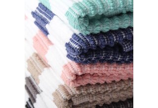 Bonna Kitchen vaatdoek streep Grijs/wit