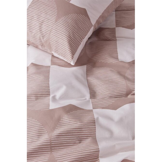 VTwonen housse de couette Check Mate Terra 140x200/220