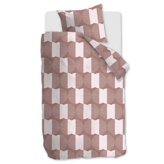 VTwonen housse de couette Check Mate Terra 240x200/220