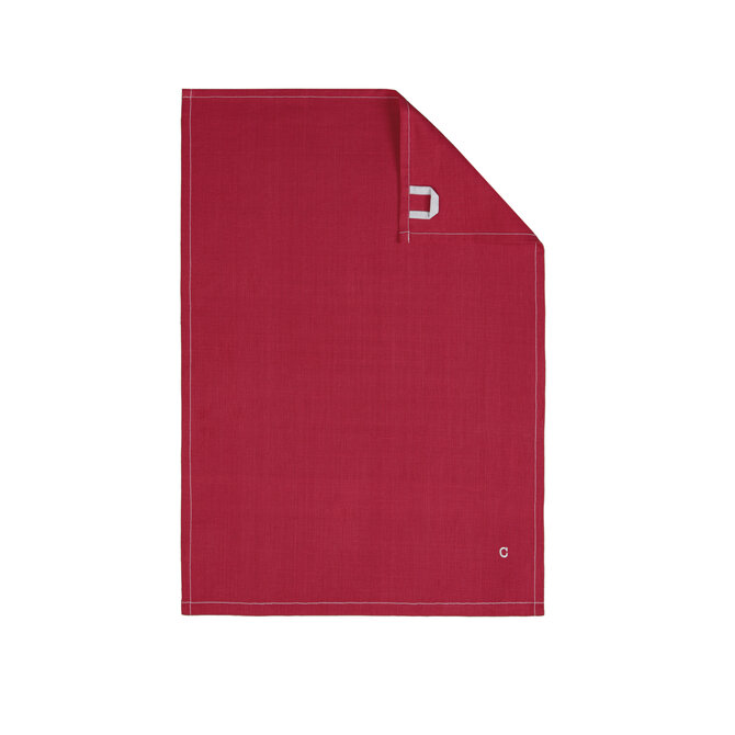 Torchon Cawö Solid 50x70 bordeaux