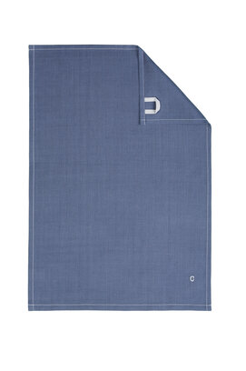 Cawö torchon Solid 50x70 bleu nuit