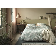 Ariadne at Home Dekbedovertrek Blooming Flowers Blauw Groen 200x200/220
