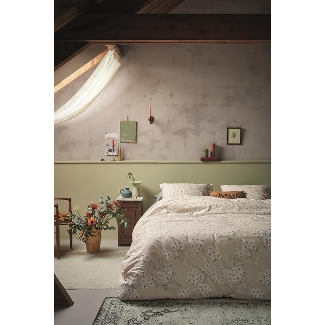 Ariadne at Home Housse de couette Blooming Flowers Sable 200x200/220 Ariadne at Home Housse de couette Blooming Flowers Sable 200x200/220