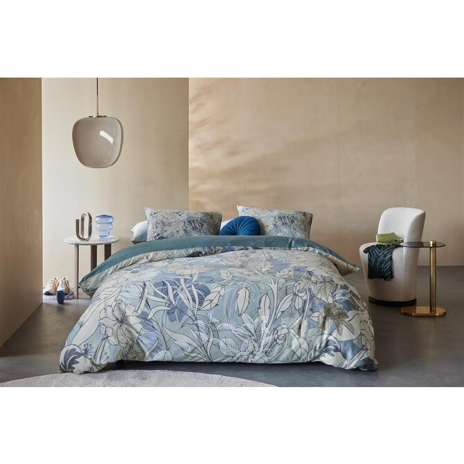 Kardol by Beddinghouse Dekbedovertrek Nobile Blue Grey 260x200/220