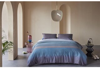 Kardol by Beddinghouse Housse de couette Sashiko Bleu Gris 140x200/220