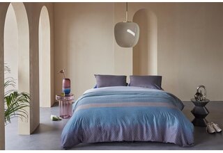 Kardol by Beddinghouse Housse de couette Sashiko Bleu Gris 240x200/220