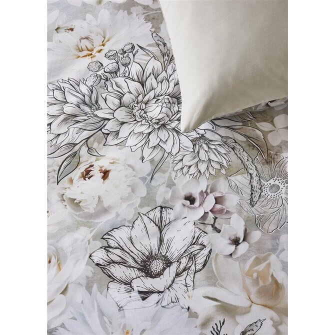 Riviera Maison Housse de Couette Flourish Sable 200x200/220