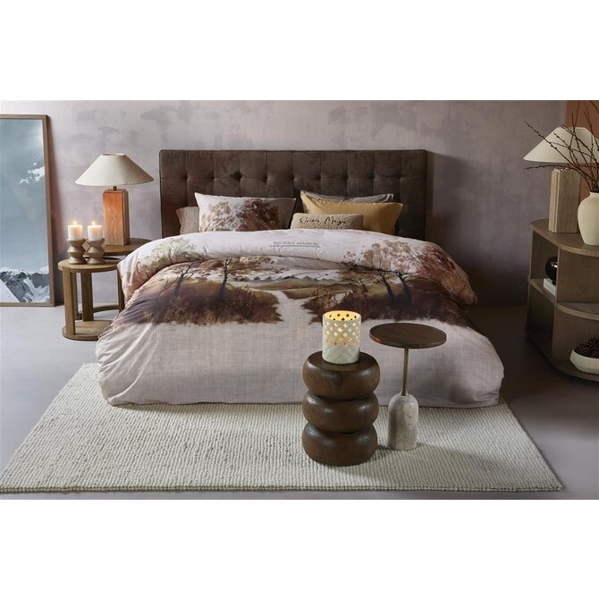Riviera Maison Dekbedovertrek  Aurelia Bruin 200x200/220