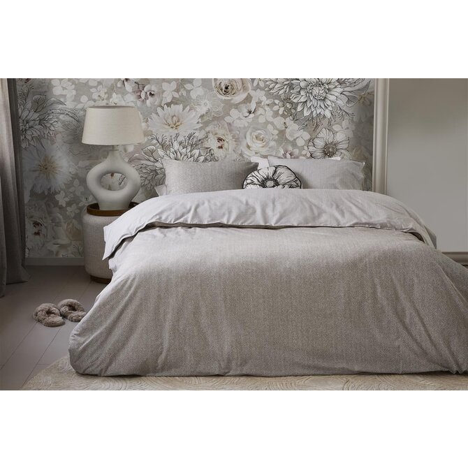 Riviera Maison Housse de couette Chevron Weave Sable 140x200/220 Riviera Maison Housse de couette Chevron Weave Sable 140x200/220