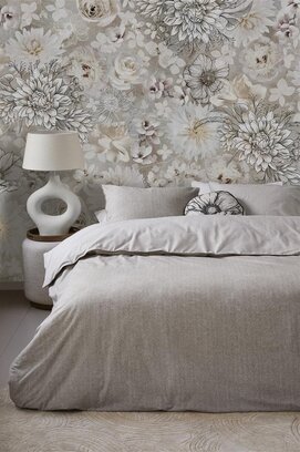 Riviera Maison Housse de Couette Chevron Weave Sable 200x200/220
