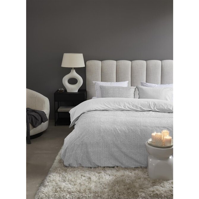 Riviera Maison Dekbedovertrek  Chevron Weave Grijs 140x200/220