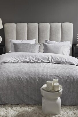 Riviera Maison Housse de Couette Chevron Weave Gris 260x200/220