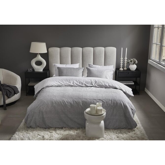 Riviera Maison Housse de Couette Chevron Weave Gris 260x200/220