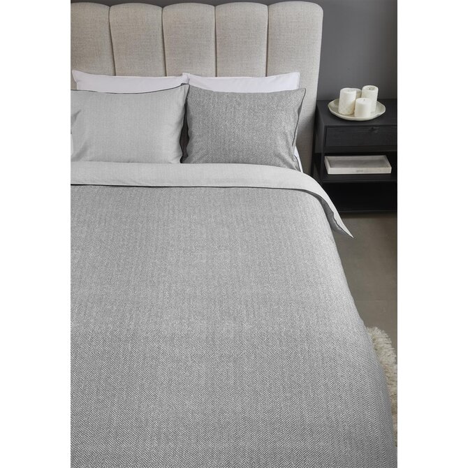 Riviera Maison Dekbedovertrek  Chevron Weave Grijs 260x200/220
