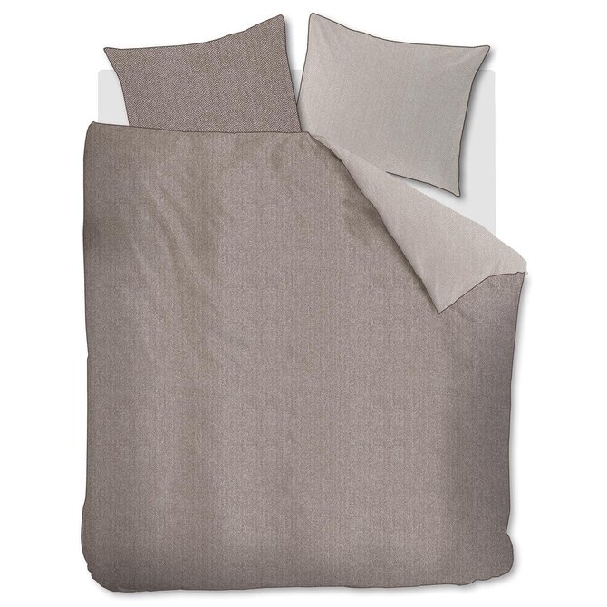 Riviera Maison Dekbedovertrek  Chevron Weave Bruin 260x200/220