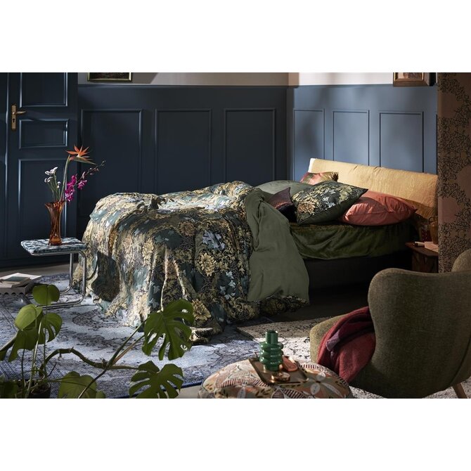At Home by Beddinghouse Dekbedovertrek Eclectic Blauw Groen 200x200/220 At Home by Beddinghouse Dekbedovertrek Eclectic Blauw Groen 200x200/220