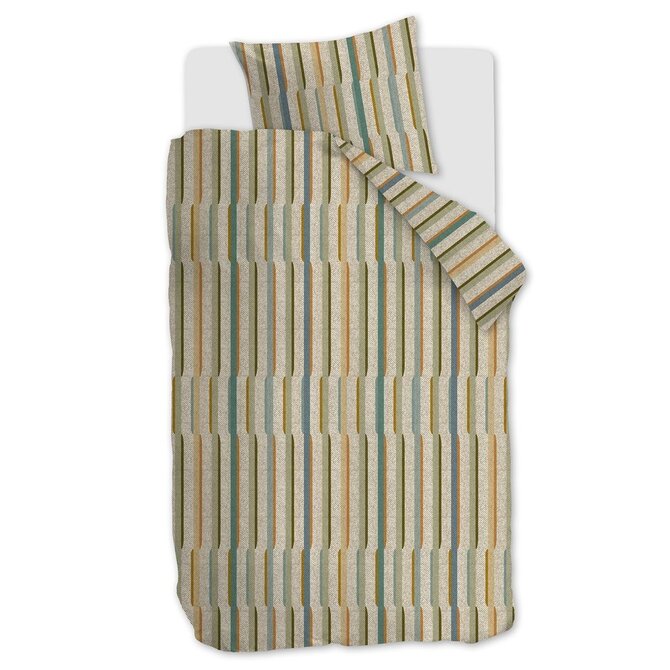 Beddinghouse Housse de Couette Annie Verte 140x200/220