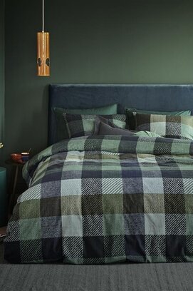 Beddinghouse Housse de Couette Beckett Bleu Vert 140x200/220