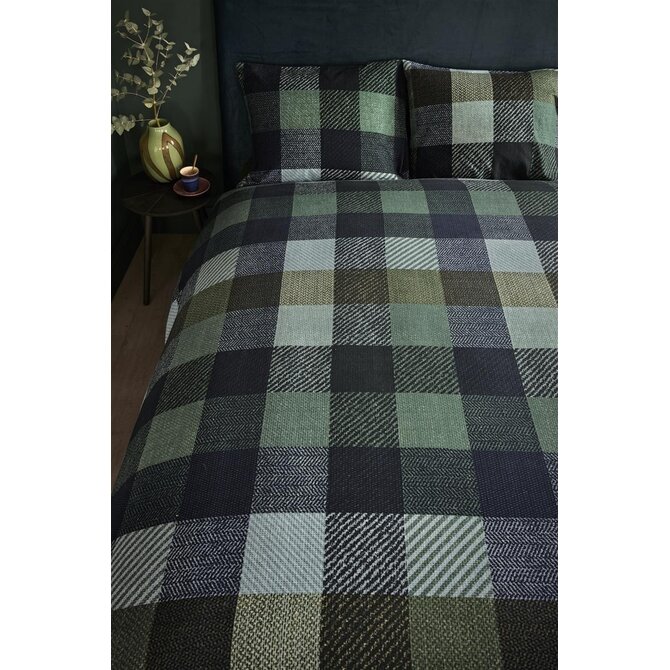 Beddinghouse Housse de Couette Beckett Bleu Vert 140x200/220