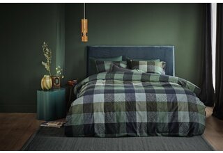 Beddinghouse Dekbedovertrek Beckett Blue Green 200x200/220