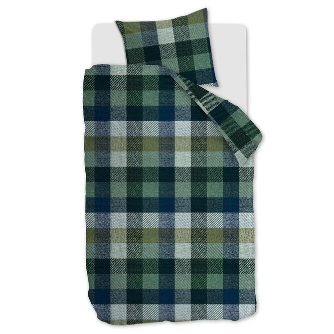 Beddinghouse Housse de Couette Beckett Bleu Vert 200x200/220